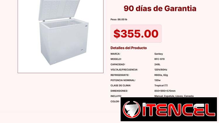 NEVERA HORIZONTAL SANKEY 9 PIES VPT#-0214