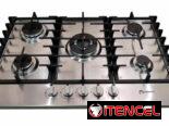 Cocina de Gas Cooper Premium 5 Quemadores Empotrada con magneto acero Inoxidable $170 USD transporte incluido Garantía