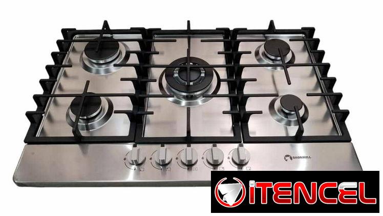 Cocina de Gas Cooper Premium 5 Quemadores Empotrada con magneto acero Inoxidable $170 USD transporte incluido Garantía