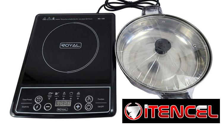Cocina de induccion Royal de 1200W con caldero incluído 🏠