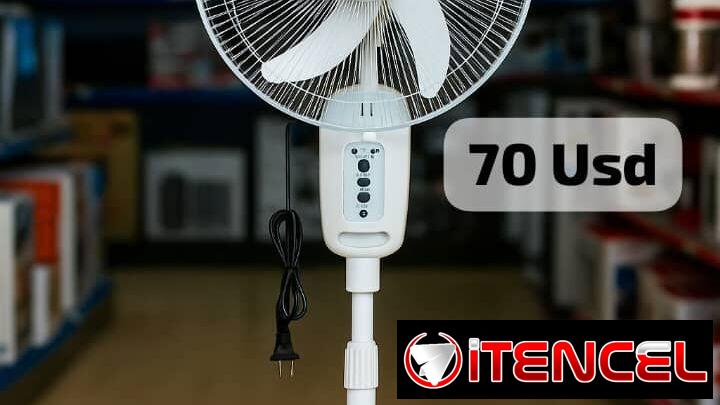 Ventilador Recargable de pedestal Sankey, Garantía de 1 mes