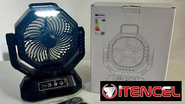 45USD ventilador portatil TT-15 con bateria de 20000mA con dos paletas para moyor fluidez de aire