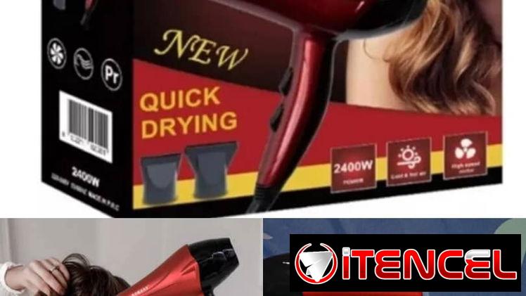 Secadora 2400 W marca Sokany 3 boquillas incluidas