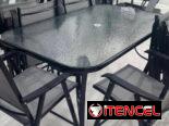 Mesa de exterior y interior de 6 sillas