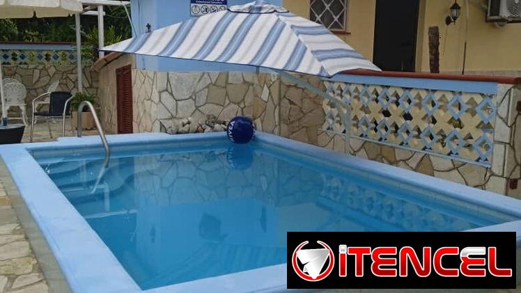 Se renta casa de dos habitaciones en GUANABO con piscina muy acogedora.58858577