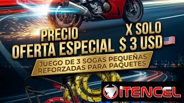 AMARRA TUS BULTICOS Y ASEGURA TUS CARGUITAS …..soguitas elasticas reforzadas para tus paketes x solo 3 usd 🇺🇸