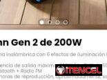 Onn Gen 2 de 200W. Bocina inalámbrica con 6 efectos de iluminación LED RGB