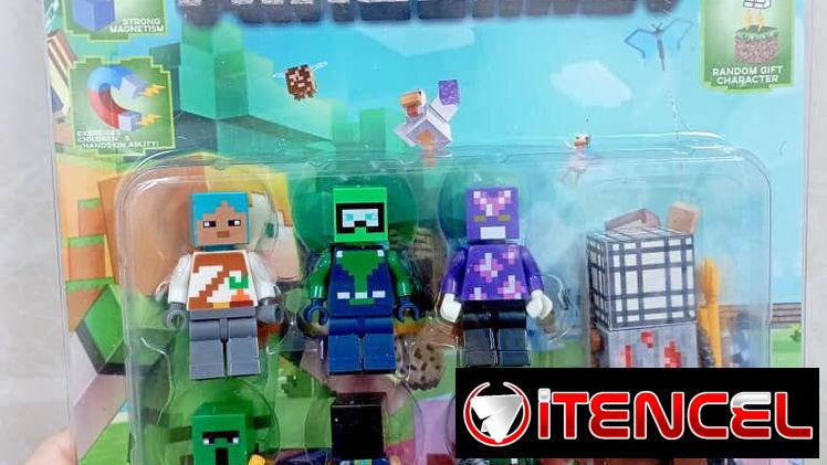 Set de personajes de minecraft