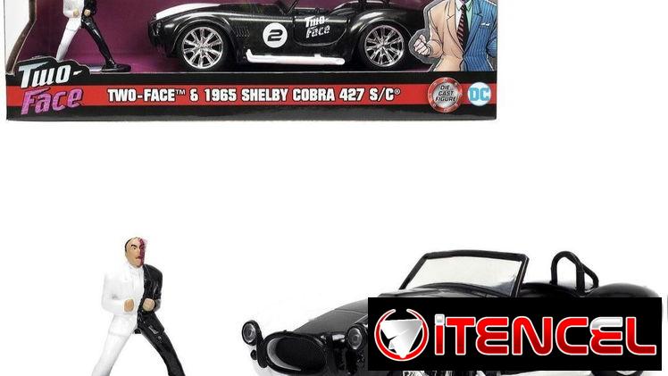 ☎️53544655 🛵 Entrega Disponible ⭐Shelby Cobra 427 S/C Two-Face Diecast Model Car 1:32 by Jada Toys ⭐