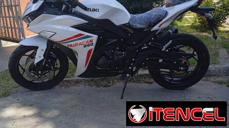 Moto 250CC Izuki huracán de color blanco, nueva con chapa y circulación lista para traspaso, HABANA llamar 53492054
