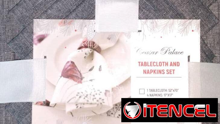 Set de mantel de hilo con servilletas