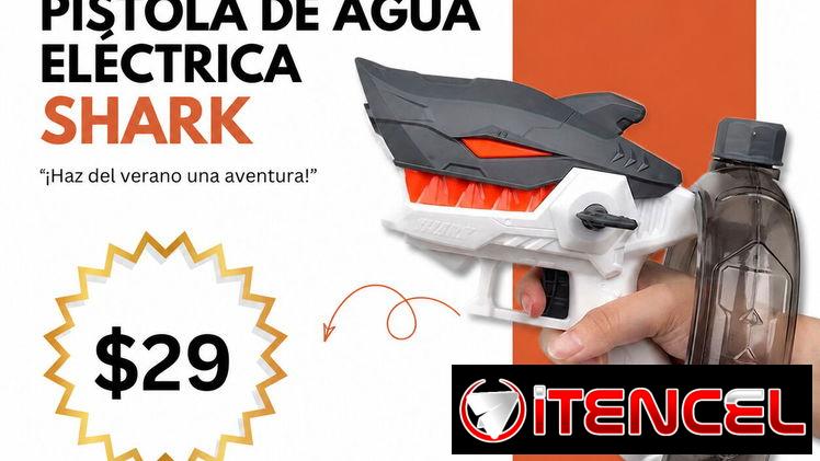Pistola de Agua Eléctrica Shark | videojuegoshabana.com