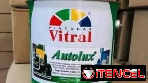 PINTURA PARA CARRO AUTOLUX ESMALTE SINTÉTICO DE ACABADO BRILLANTE ORIGINAL SELLADO EN GALONES DE 4 LITROS