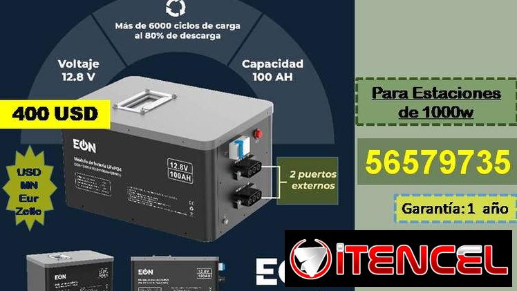 BATERIAS LifePo4 [12.8v/1280 Wh]  (1 y 2 puertos Externos) Recogida en Marianao  Tpte Costo Adicional Garantía 1 año