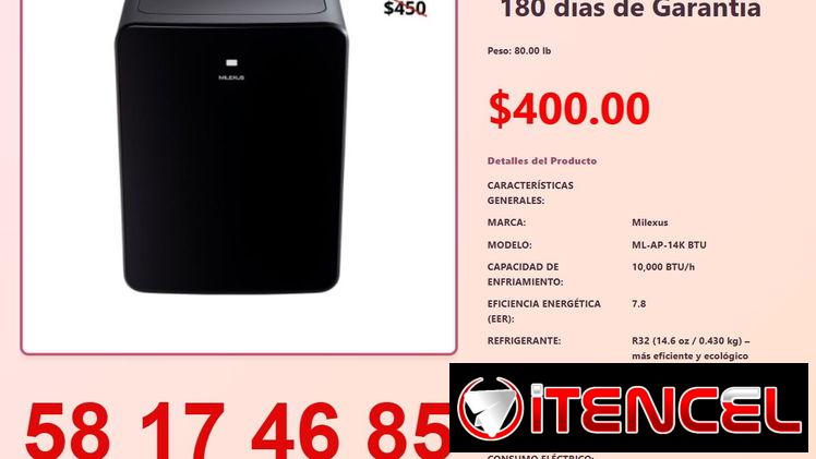 AIRE ACONDICIONADO PORTÁTIL ML-AP-14K BTU 110V