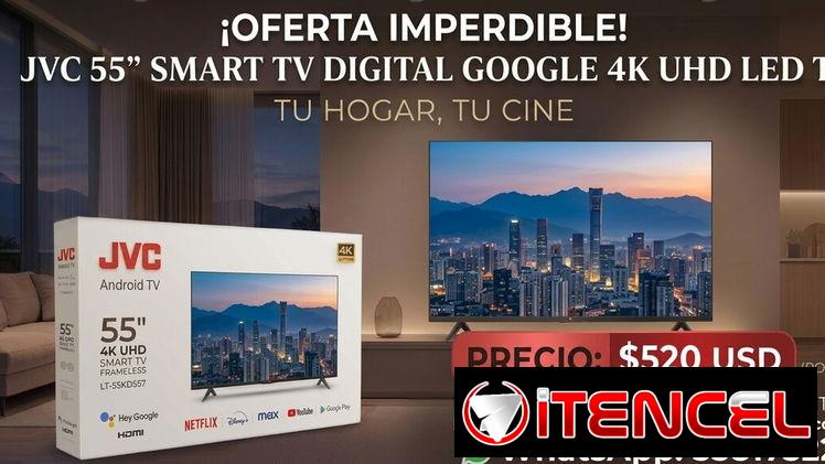 JVC 55″ SMART GOOGLE TV 4K 🔥