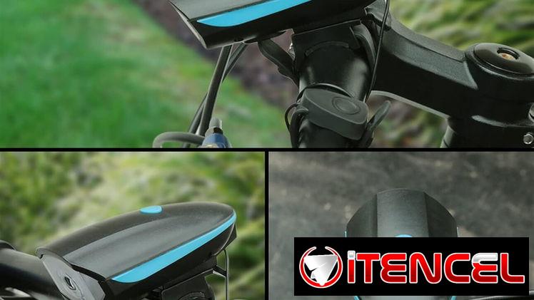 🔊💡 Luz Delantera y Bocina para Bicicleta 250LM 🚴‍♂️ USB Recargable Impermeable 🚴‍♂️ 140dB 🚴‍♂️ 5.887.23.60