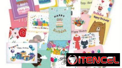 ☎️53544655 🛵 Entrega Disponible ⭐Tarjetas de cumpleaños con sobres y pegatina ⭐