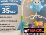 Móvil musical carrusel de cuna