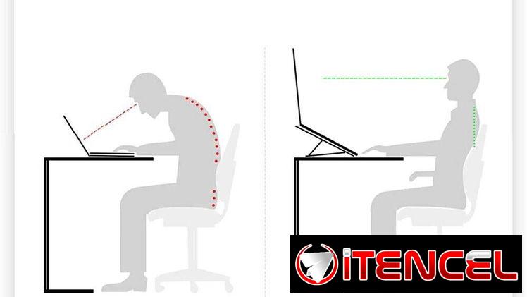 * Soporte plegable para laptop con ventilación universal