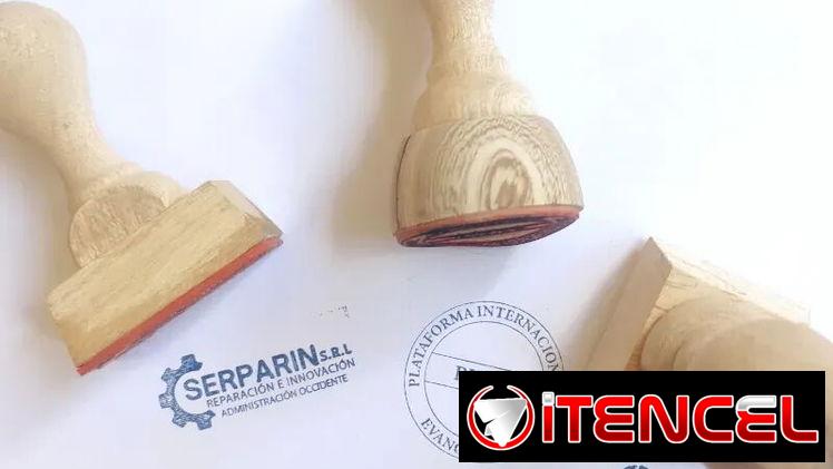 CUÑOS DE MADERA Y AUTO-ENTINTABLES GAFETES IMANTADOS SELLO DE PLASTILINA