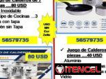 JUEGO DE CALDEROS  5-7 PIEZAS   tlf 56579735/(USD-MN-Eur-Zelle)/Recogida en Marianao   Transporte (Costo Adicional)