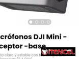 Micrófonos DJI Mini -receptor -base. Incluye base de carga para transmisor y cable divisor