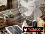 VENTILADOR SOLAR RECARGABLE 16″ STAVEL
