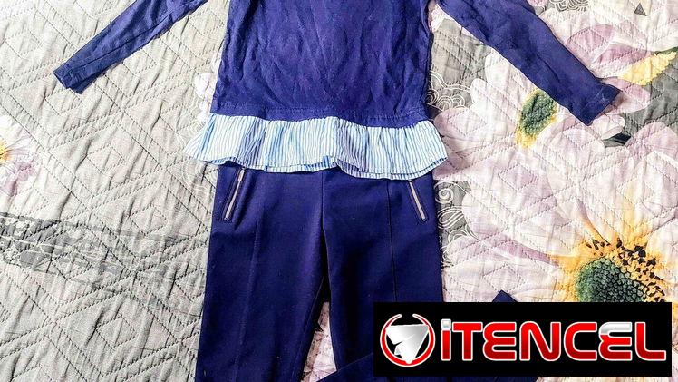 Conjunto de pantalón y enguatada de niña de 3- 4 años