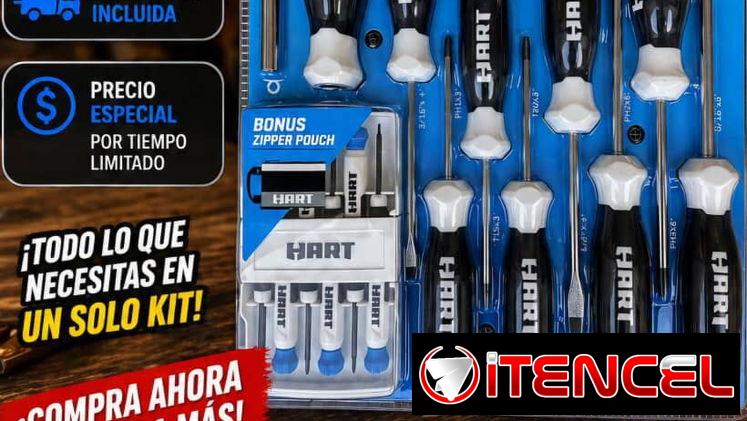 🔧 KIT DE DESTORNILLADORES HART – 20 PIEZAS 🔥  🚨 ¡Imprescindible en tu casa o negocio!  ✅ Puntas magnéticas (más preci