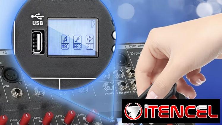 consola mezcladora dj audio