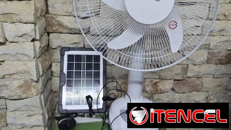 Vendo Ventilador recargable de mesa, Premier, 16″, 22W, 7200mAH, panel solar usb -mensajería gratis y garantía