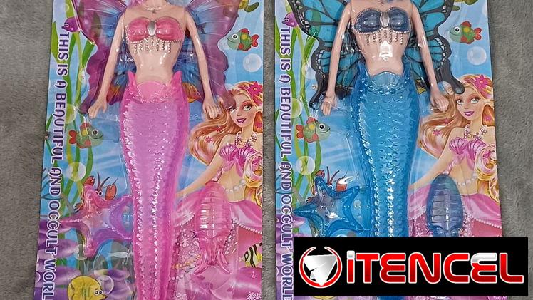 🧧Sirena con alas de mariposa (31cm)🧧
