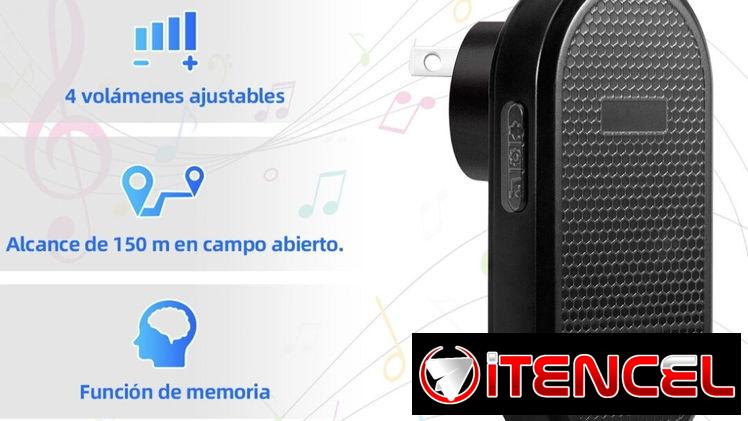 Timbre para puertas o avisos no lleva cables es inalambrico trae su pila de respuesto