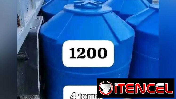 Tanque plásticos para agua 💦 de 55G(210Lts) 1000Lts 4Torres y 1200Lts Provari