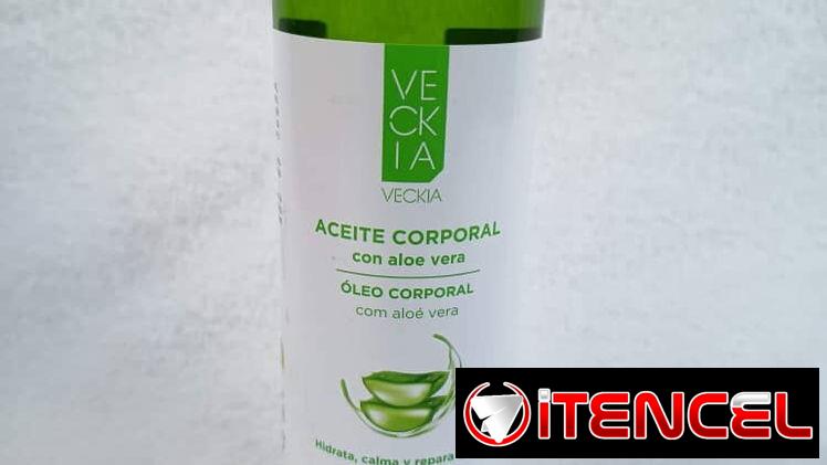 🌿 Crema hidratante que debes tener cerca: Aceite Corporal con Aloe Vera VECKIA – Hidratación Profunda. 📞56249037