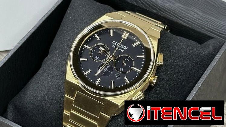 CITIZEN ECODRIVE AXIOM SC (CA4582-54E) DE HOMBRE CON CRONOGRAFO , 43MM CON CRISTAL DE ZAFIRO Y ACERO DORADO  58049738