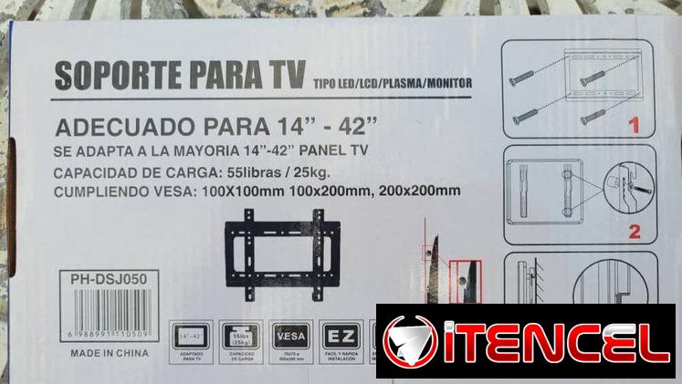 📺 Soportes de Tv Originales. 14 a 42 pulgadas 4000cup. y de 26 a 55 pulgadas 5000cup.