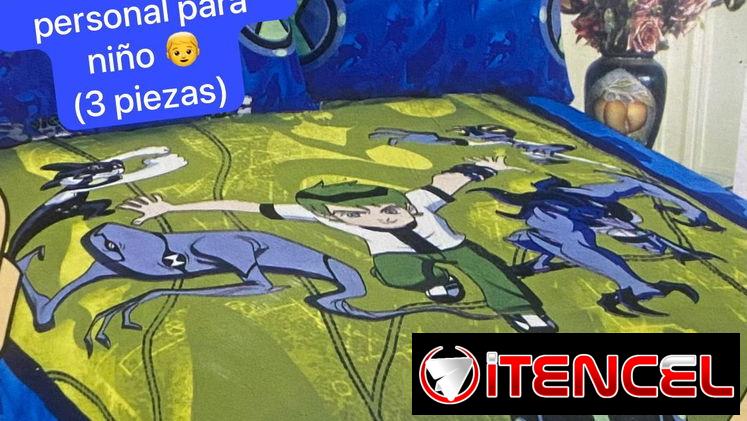 juego d sabana personal para niño (3 piezas) temática BEN10