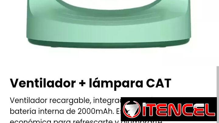 Ventilador + lámpara CAT. Nuevo