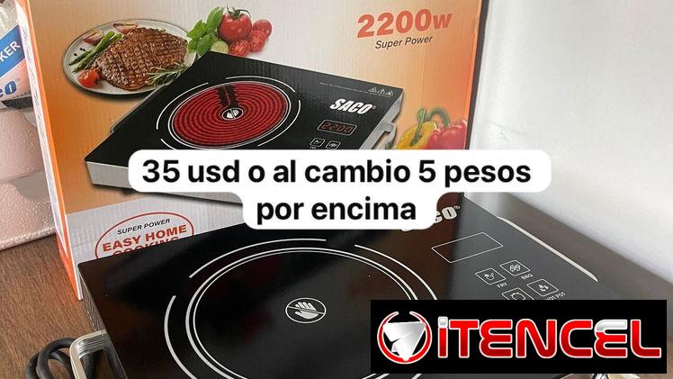 Cocina de infrarrojo y hornilla eléctrica