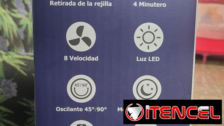Ventiladores Recargables Marca Eko , 20 000mA , doble aspa , carga rapida