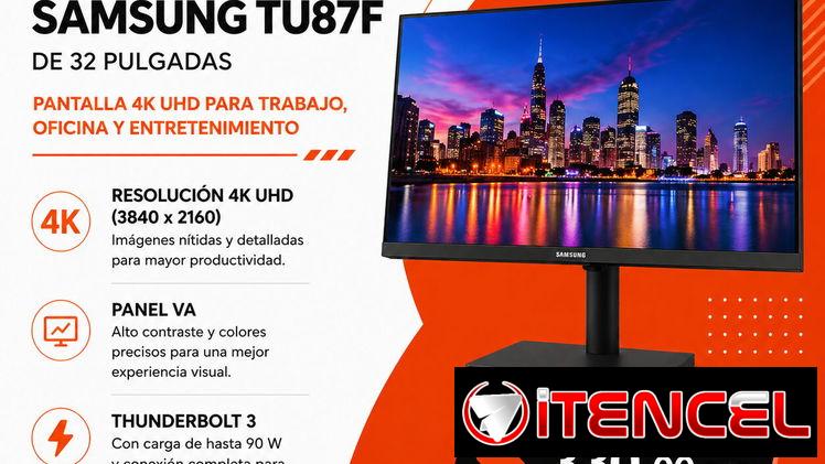 Monitor Samsung TU87F 32” 4K UHD | Pantalla Profesional para Trabajo y Home Office en La Habana