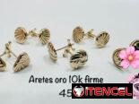 Aretes Oro. LM joyería. Garantía y comprobante de compra. Mensajeria disponible. Aceptamos varios tipos de pagos