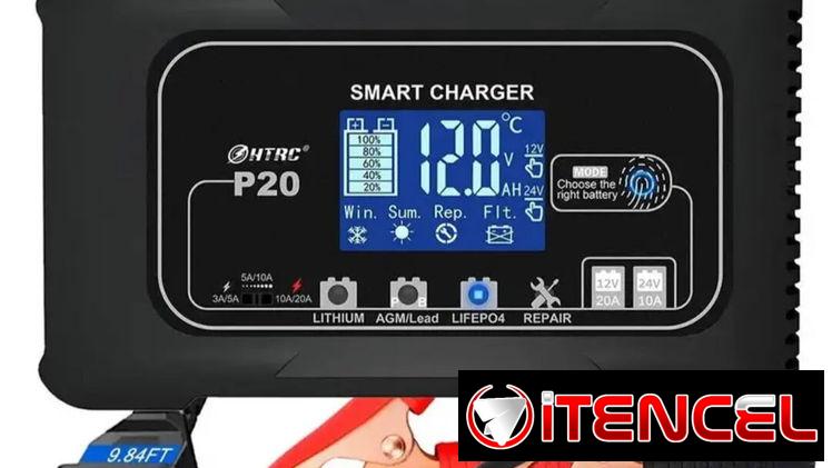 Cargador inteligente para LiFePO4 12v 24v, El MEJOR !!