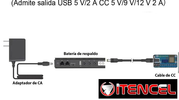 Mini Ups Fuente De Alimentación Ininterrumpida De 5v9v12v18w
