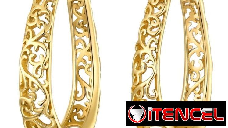 ARGOLLAS DORADAS PLATA 925
