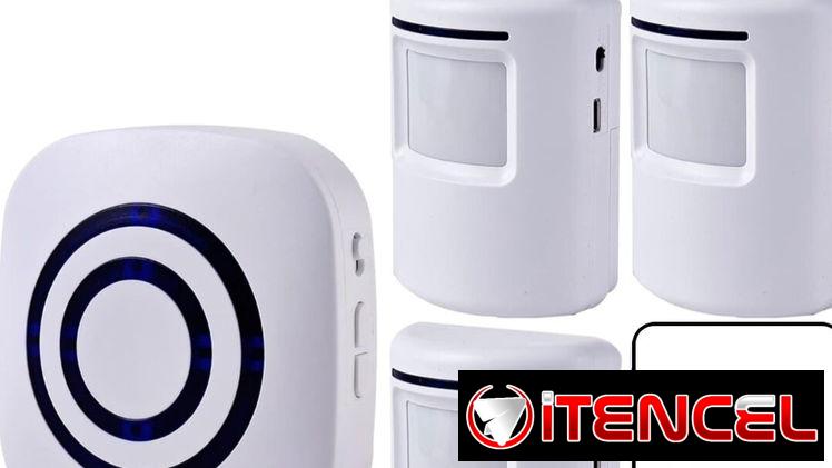 ALARMA tipo SIRENA sonido musical con sensores movimiento