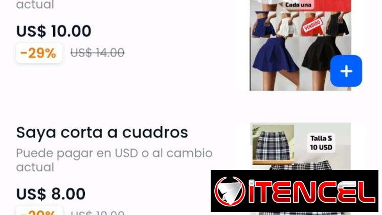 GANGAA Sayas de mezclilla y sayas deportivas disponibles en buenos precios