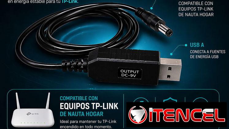 Cable de 9v de USB a DC